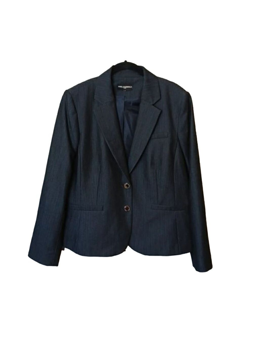 Karl Lagerfield Paris M Grey Blazer Suit Coat Jacket  Medium‎